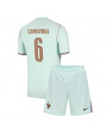 Ranska Eduardo Camavinga #6 Vieraspaita Lasten MM-kisat 2026 Lyhythihainen (+ shortsit)